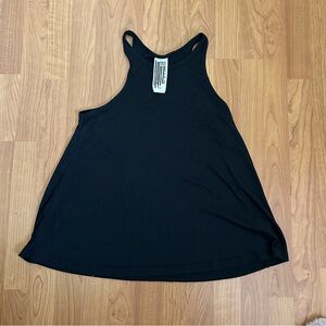 FreePeople black racerback ribbed tank
